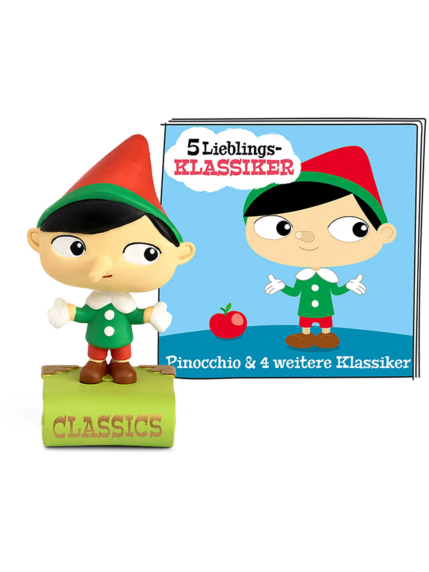 TONIES | Hörfigur - 5 Lieblings-Klassiker – Pinocchio und 4 weitere Klassiker | 